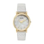 Sonata Glam Gold Off-White Dial Watch