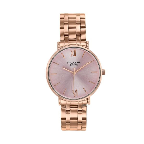 Sonata Poze 9 Pink Dial Watch