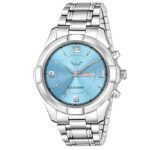 steel chain analog watch for men